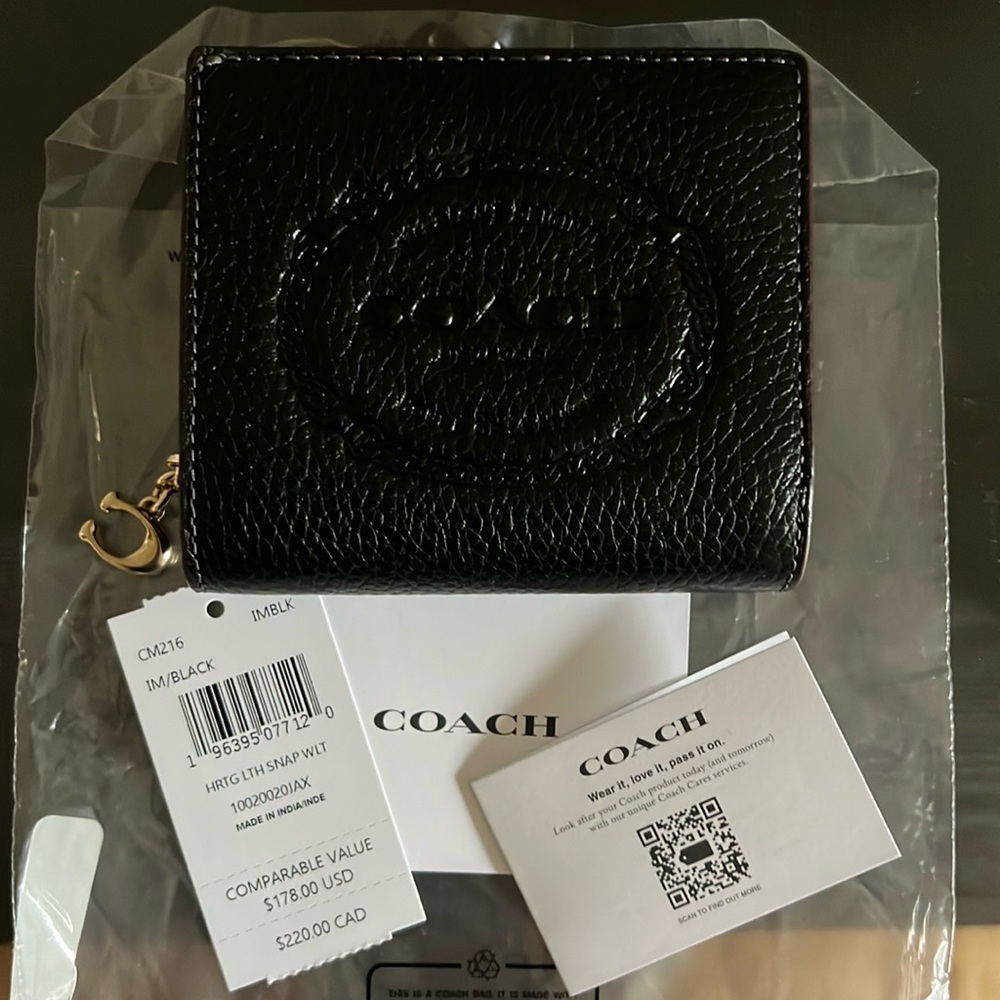 Coach Heritage Snap Wallet